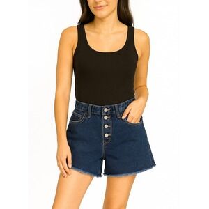Old Navy Girls High-Rise Denim Shorts | Adjustable Waist | Size 12